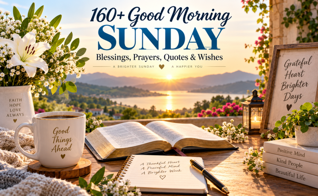 160 Good Morning Sunday Blessings, Prayers, Quotes , Wishes