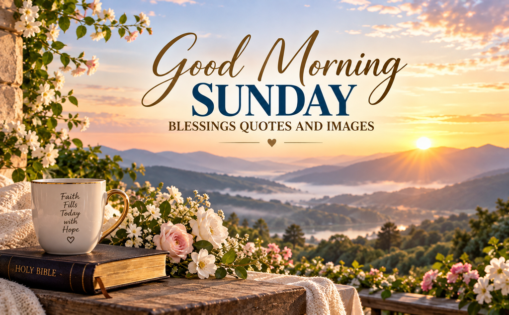 Good Morning Sunday Blessings Quotes and Images